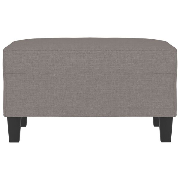 vidaXL Apoio de p&eacute;s 70x55x41 cm tecido cinza-acastanhado