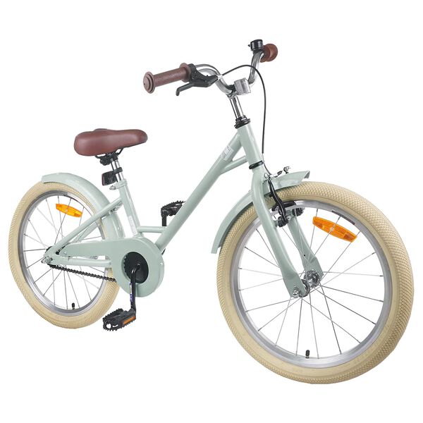 vidaXL Bicicleta Infantil 20 Polegadas para 6-11 Anos Verde Claro