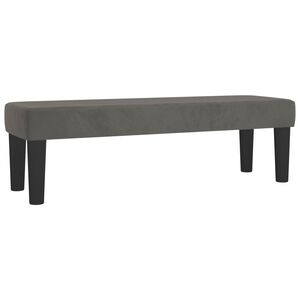 vidaXL Banco 100x30x30 cm veludo cinzento-escuro