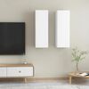 vidaXL Móveis de TV 2 pcs 30,5x30x90 cm derivados de madeira branco