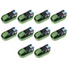 vidaXL Cintas de fixa&ccedil;&atilde;o c/ roquete 10 pcs 800 daN 6 m verde