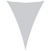 vidaXL Vela de sombra solar Cinza Claro e Branco 5 x 7 x 7 m
