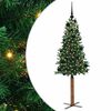 vidaXL &Aacute;rvore de Natal Slim com 150 LEDs com suporte Verde 150 cm