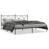 vidaXL Estrutura de cama com cabeceira 183x213 cm metal preto