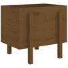 vidaXL Vaso/floreira de jardim 62x50x57 cm pinho maci&ccedil;o castanho-mel