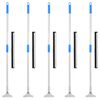 vidaXL Rodo de ch&atilde;o 5 pcs 45x122,5 cm a&ccedil;o e borracha