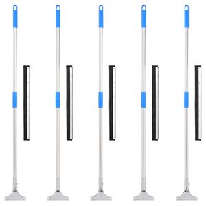 vidaXL Rodo de ch&atilde;o 5 pcs 45x122,5 cm a&ccedil;o e borracha