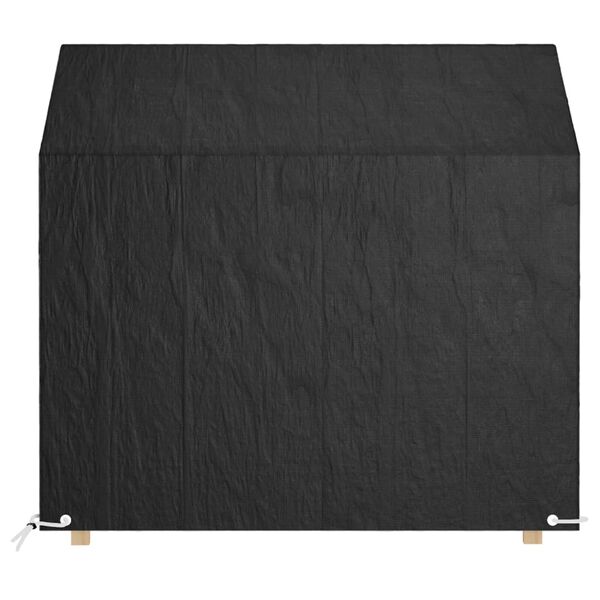 vidaXL Capas p/ banco jardim 2 pcs 8 ilhós 130x70x70/88 cm polietileno