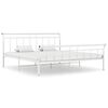 vidaXL Estrutura de cama 180x200 cm metal branco