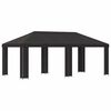 vidaXL Gazebo de Jardim 6 x 3 m Antracite Poli&eacute;ster e A&ccedil;o 190