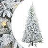 vidaXL &Aacute;rvore de Natal Articulada Artificial Branco 240 cm PE e PVC
