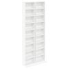 vidaXL Arm&aacute;rio para CD 2 unid. Branco 33 x 23,5 x 175 cm