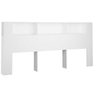 vidaXL Arm&aacute;rio de cabeceira 220x18,5x104,5 cm branco