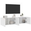 vidaXL M&oacute;veis de parede para TV 2 pcs 80x30x41 cm branco