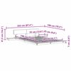 vidaXL Estrutura da Cama Castanho 140 x 190 cm madeira