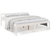 vidaXL Cama para idosos super king size 180x200 cm pinho maci&ccedil;o branco