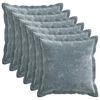 vidaXL Capa almofada 6 unid. HOUTEN Azul-Claro 45 x 45 cm