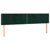 vidaXL Cama boxspring com colch&atilde;o 120x190 cm veludo verde-escuro