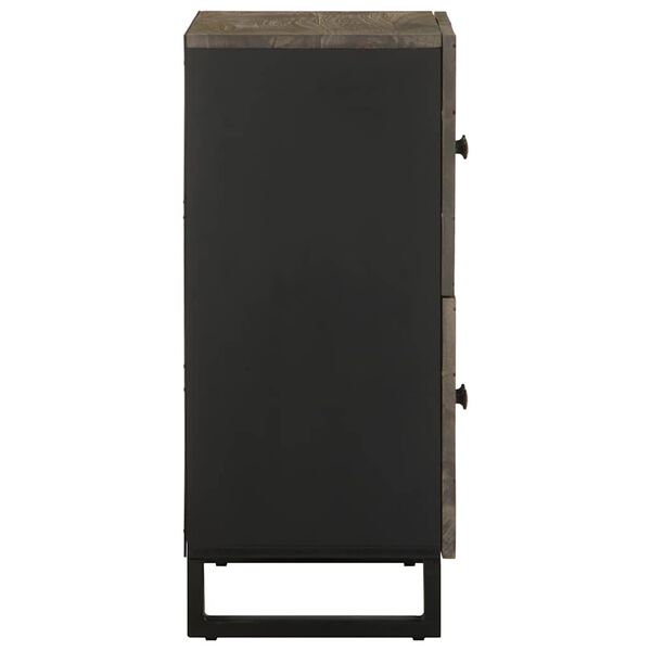 vidaXL Aparador preto 60x33x75 cm madeira de mangueira maciça