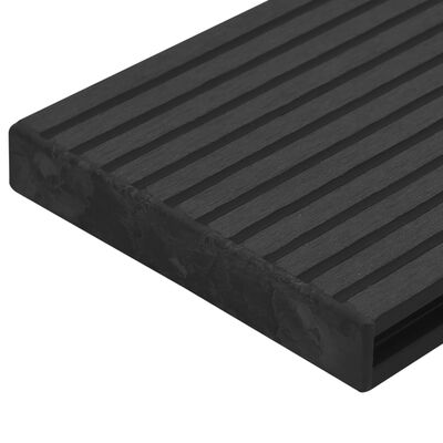 vidaXL Tampas para extremidades de pavimento 10 pcs plástico preto
