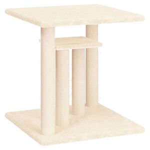 vidaXL Postes arranhadores para gatos com plataformas 50 cm cor creme