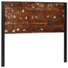 vidaXL Cabeceira de cama 120 cm madeira recuperada maci&ccedil;a/ferro