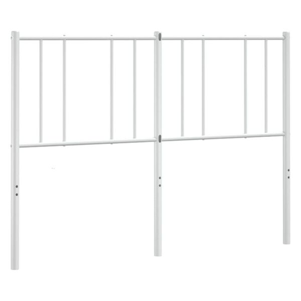 vidaXL Cabeceira de substitui&ccedil;&atilde;o 135 cm metal branco