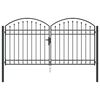 vidaXL Port&atilde;o de Cerca ASSEN 301 x 200 cm A&ccedil;o Cinzeto Tranc&aacute;vel
