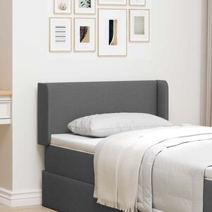 vidaXL Orelha de Cabeceira Cinza Escuro 40,5 x 40,5 x 4 cm tecido