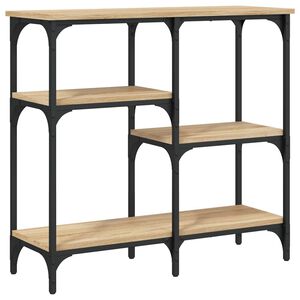 vidaXL Mesa de console Carvalho Sonoma 80x29x75 cm Madeira projetada