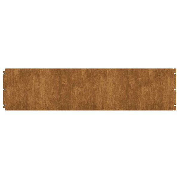 vidaXL Orlas de relva 20 pcs 25x103 cm a&ccedil;o resistente &agrave; intemperiza&ccedil;&atilde;o