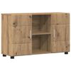 vidaXL Buffet FLORIN 88,5 x 30,5 x 55,5 cm Carvalho Artesanal
