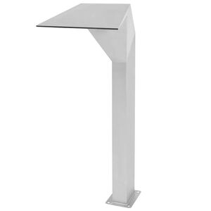 vidaXL Fonte para piscina a&ccedil;o inoxid&aacute;vel 50x30x90 cm prateado