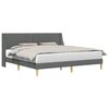 vidaXL Estrutura da Cama Cinzento-Escuro 180 x 200 cm Tecido