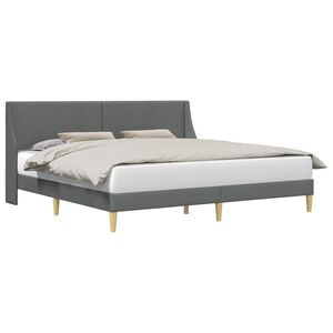 vidaXL Estrutura da Cama Cinzento-Escuro 180 x 200 cm Tecido