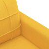 vidaXL Sof&aacute; de 3 lugares 210 cm tecido amarelo-claro