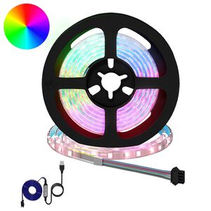 vidaXL Fita LED 2 unid. Preto e Transparente Cobre e Pl&aacute;stico