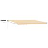 vidaXL Toldo Retr&aacute;til El&eacute;trico Amarelo e Branco 4,5 &times; 3 m