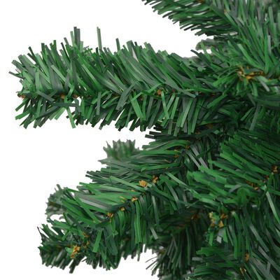 vidaXL Árvore Natal artificial pré-iluminada c/ bolas verde