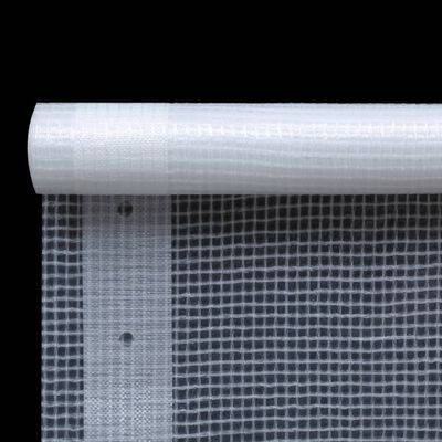 vidaXL Lona em tecido imitação de gaze 260 g/m² 4x6 m branco