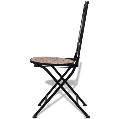 vidaXL Cadeiras de bistrô dobráveis 2 pcs cerâmica terracota