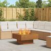 vidaXL Fire Pit Castanho 80 x 80 x 40 cm A&ccedil;o