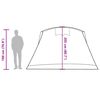 vidaXL Tenda familiar t&uacute;nel p/ 8 pessoas imperme&aacute;vel cinza/laranja