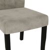vidaXL Cadeiras de jantar 2 pcs veludo cinzento-claro