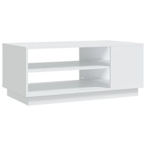 vidaXL Mesa de centro 102x55x43 cm aglomerado branco