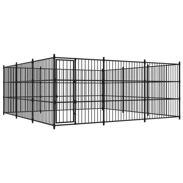 vidaXL Canil de exterior 450x450x185 cm