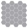 vidaXL Azulejo hexagonal 10 unid. Cinzento 30 x 30 cm