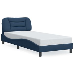 vidaXL Estrutura de cama sem colch&atilde;o Hvar 80x200 cm azul