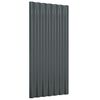 vidaXL Painéis de telhado 12 pcs 80x36cm aço galvanizado antracite
