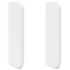 vidaXL Orelha de Cabeceira Branco 40,5 x 40,5 x 4 cm PVC